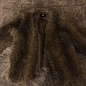 H&M faux fur coat